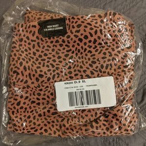 Pink Yoga leopard leggings